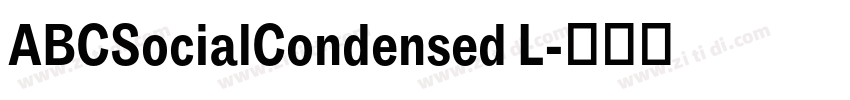 ABCSocialCondensed L字体转换 ABCSocialCondensed L字体转换